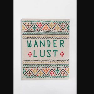 Wanderlust Embroidered Wall Art